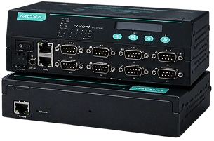 Compact serial device server