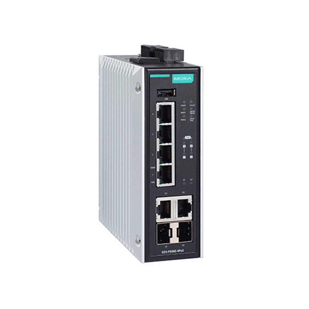 MOXA - EDS-G4012 Series - Switch Ethernet Gigabit Managé 12 ports + option  port PoE